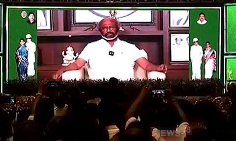 "அ.தி.மு.க.வின் பிரம்மாஸ்திரம் இரட்டை இலை" - ரஜினிகாந்த்