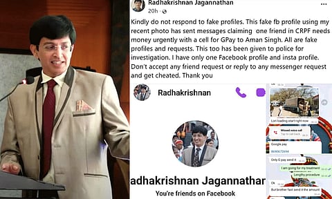 ஐ.ஏ.எஸ். அதிகாரி ராதாகிருஷ்ணன் பெயரில் போலி பேஸ்புக் கணக்கு தொடங்கிய மர்ம கும்பல்