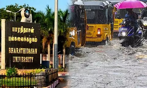 கனமழை எச்சரிக்கை - பாரதிதாசன் பல்கலைக்கழக தேர்வுகள் ஒத்திவைப்பு