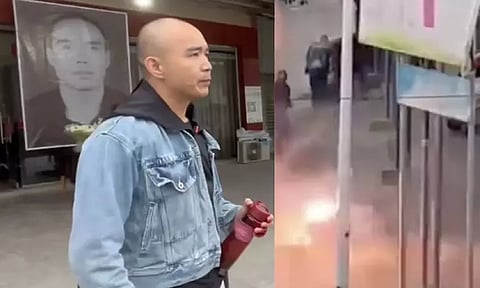 20 ஆண்டுகளுக்கு பின்பு விடுதலை; கொலையான நபரின் வீடு முன் பட்டாசு, விருந்து வைத்து கைதி கொண்டாட்டம்