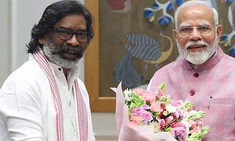 ஜார்கண்ட் முதல்-மந்திரியாக பதவியேற்றுள்ள ஹேமந்த் சோரனுக்கு பிரதமர் மோடி வாழ்த்து