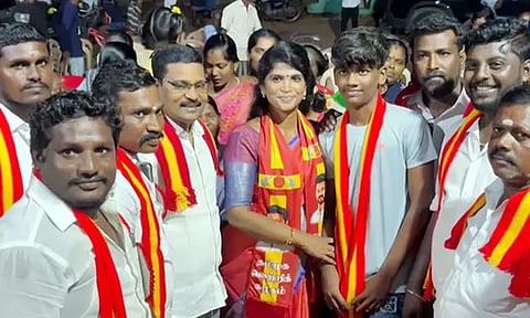 'வாழை' படத்தில் நடித்த பொன்வேல் த.வெ.க.வில் இணைந்தார்