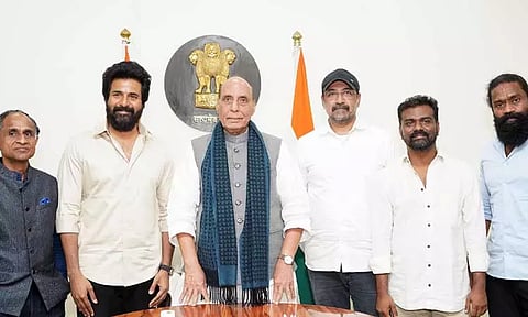 'அமரன்' படக்குழுவுக்கு மத்திய பாதுகாப்பு மந்திரி ராஜ்நாத் சிங் வாழ்த்து