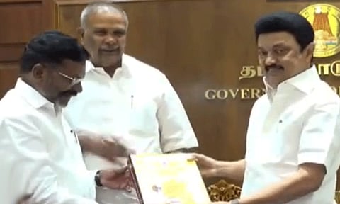 முதல்-அமைச்சர் மு.க.ஸ்டாலினை சந்தித்தார் திருமாவளவன்