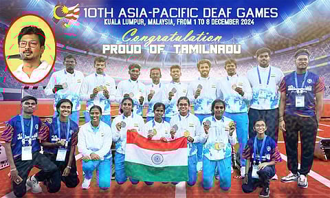 ஆசிய பசிபிக் காதுகேளாதோர் விளையாட்டு போட்டியில் 24 பதக்கங்கள்: உதயநிதி ஸ்டாலின் வாழ்த்து