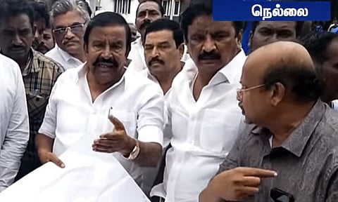 'ஆக்கிரமிப்புகள் உடனடியாக அகற்றப்படும்' - நெல்லையில் ஆய்வு செய்த பின் அமைச்சர் கே.என்.நேரு பேட்டி