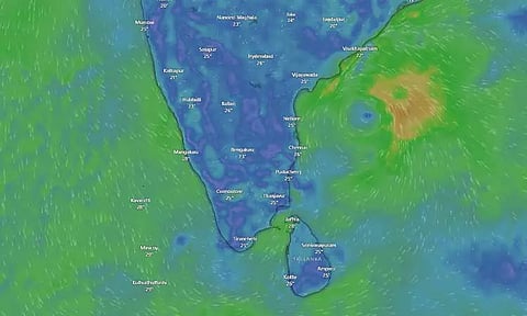 காற்றழுத்த தாழ்வுப் பகுதி தாழ்வு மண்டலமாக வலுப்பெற்றது