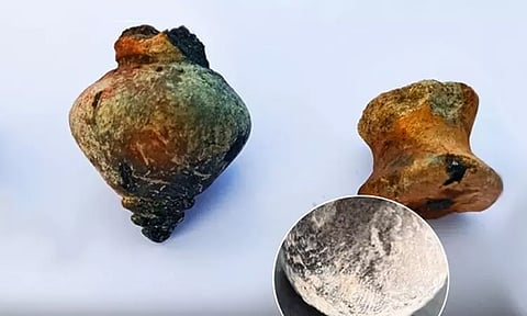 வெம்பக்கோட்டை அகழாய்வில் அரிதான சுடுமண் ஆட்டக்காய் கண்டெடுப்பு