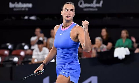 பிரிஸ்பேன் டென்னிஸ்: நம்பர் 1 வீராங்கனை சபலென்கா காலிறுதிக்கு தகுதி