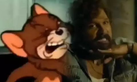 Fans compare Pushpa, RRR and Baahubali to Tom and Jerry - Video goes viral