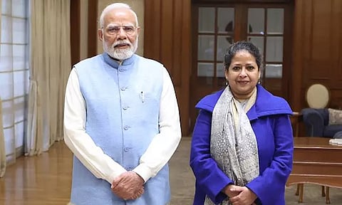 நினைவிடத்திற்கு மத்திய அரசு ஒப்புதல்: பிரணாப் முகர்ஜியின் மகள் பிரதமர் மோடிக்கு நன்றி