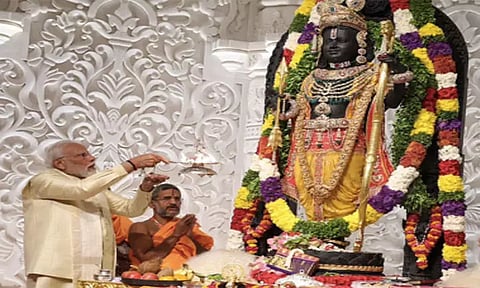 அயோத்தி ராமர் கோவிலின் முதலாம் ஆண்டு நிறைவு நாள் - நாட்டு மக்களுக்கு பிரதமர் மோடி வாழ்த்து