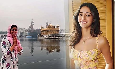 பொற்கோவிலில் சாமி தரிசனம் செய்த நடிகை அனன்யா பாண்டே