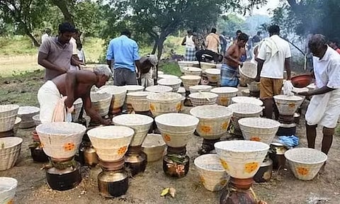 ஆண்கள் மட்டுமே பங்கேற்கும் வினோத பொங்கல் விழா