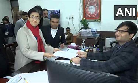 டெல்லி முதல்-மந்திரி அதிஷி வேட்பு மனு தாக்கல்