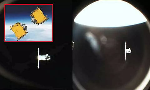 விண்ணில் 2 செயற்கைக்கோள்களை இணைக்கும் இஸ்ரோவின் ஸ்பேடெக்ஸ் திட்டம் வெற்றி