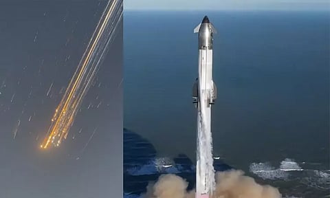 விண்ணில் செலுத்தப்பட்ட சில நிமிடங்களில் வெடித்து சிதறிய ஸ்டார்ஷிப் விண்கலம்