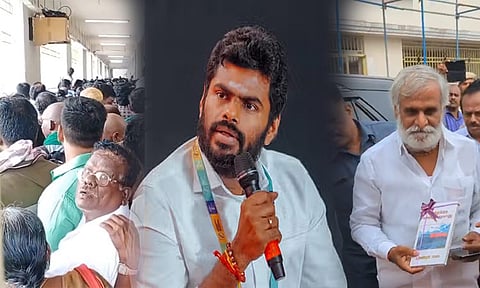 ஆணவத்தில் பேசுகிறார் சேகர்பாபு: அண்ணாமலை