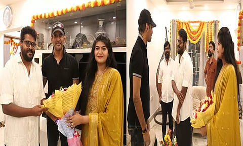 இயக்குனர் அஜய் ஞானமுத்து – ஷிமோனா தம்பதியை நேரில் சென்று வாழ்த்திய விஷால்!