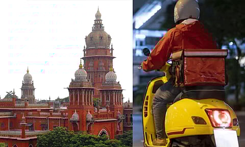 டெலிவரி ஆட்களை கண்காணிக்க கோரிய வழக்கு: டி.ஜி.பி.க்கு சென்னை ஐகோர்ட்டு நோட்டீஸ்