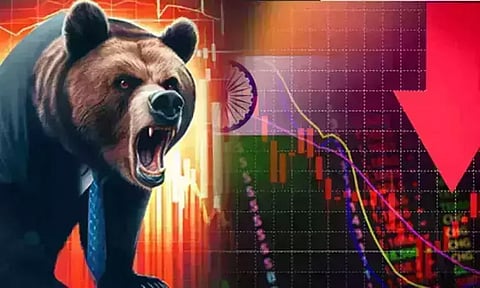 கடும் சரிவை சந்தித்த இந்திய பங்குச்சந்தை - இன்றைய நிலவரம்