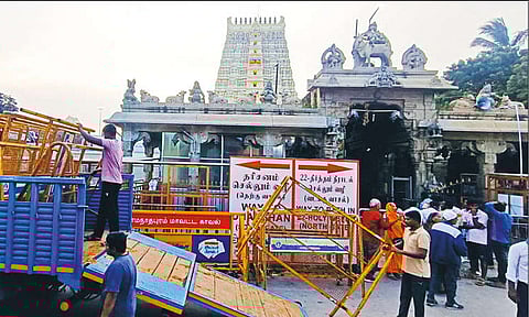 ராமேசுவரம் கோவில் நடை திறப்பில் நாளை மாற்றம்