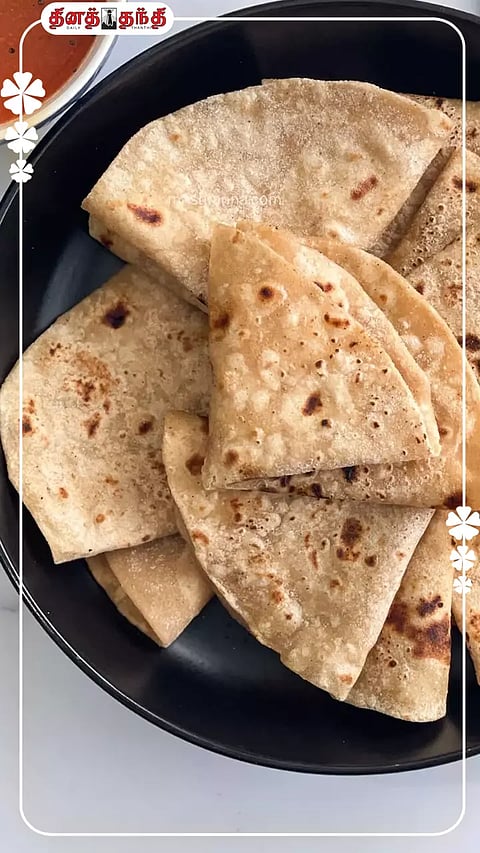 சப்பாத்தி சாப்பிடுவதால் ஏற்படும் நன்மைகள்..!