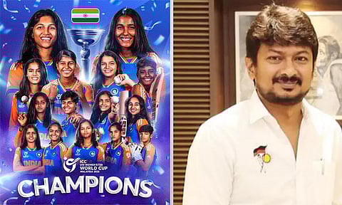 ஜூனியர் மகளிர் டி20 உலகக்கோப்பை: இந்திய அணிக்கு தமிழக துணை முதல் - அமைச்சர் உதயநிதி ஸ்டாலின் வாழ்த்து
