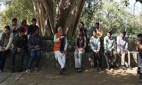 டெல்லி சட்டசபை தேர்தலையொட்டி பிரதமர் மோடி நூதன பிரசாரம்