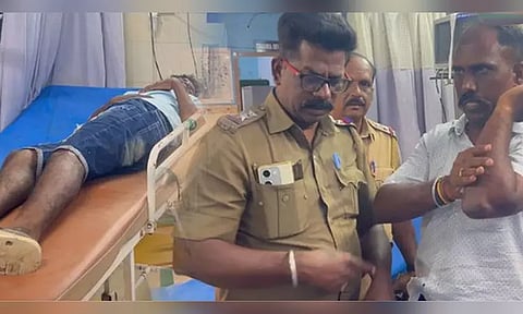 ராணிப்பேட்டை: காவல் நிலையம் மீது பெட்ரோல் குண்டு வீசியவரை சுட்டு பிடித்த போலீசார்