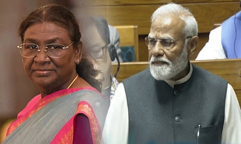 பழங்குடியின சமூகத்தை சேர்ந்த பெண் ஜனாதிபதியை காங்கிரஸ் அவமதித்துள்ளது - பிரதமர் மோடி