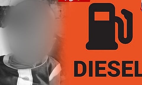 கடலூர் அருகே தண்ணீர் என நினைத்து டீசலை குடித்த குழந்தை பலி