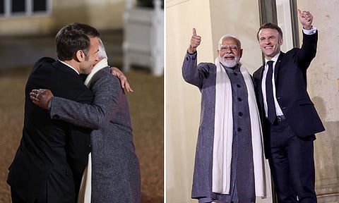 பிரான்ஸ் அதிபர், அமெரிக்க துணை ஜனாதிபதியுடன் மோடி சந்திப்பு