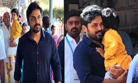 திருப்பதி ஏழுமலையான் கோயிலில் நடிகர் கார்த்தி சாமி தரிசனம்