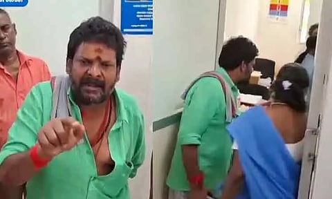 சிகிச்சை அளிக்க மருத்துவர்கள் இல்லை? - நடிகர் கஞ்சா கருப்பு வாக்குவாதம்