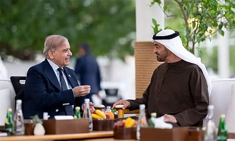 அமீரக அதிபருடன் பாகிஸ்தான் பிரதமர் செபாஸ் ஷரீப் சந்திப்பு