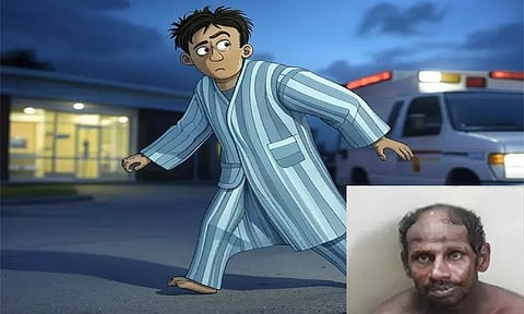 அரசு மருத்துவமனையில் சிகிச்சை பெற்று வந்த கொலை குற்றவாளி தப்பி ஓட்டம்