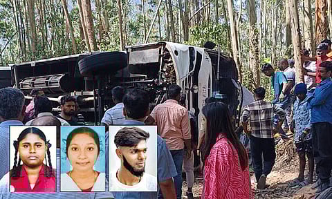 கேரளாவில் சுற்றுலா பஸ் கவிழ்ந்து விபத்து: பலி எண்ணிக்கை உயர்வு