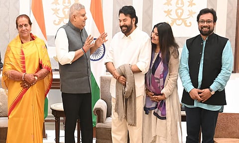 துணை ஜனாதிபதியை சந்தித்த நடிகர் மம்முட்டி