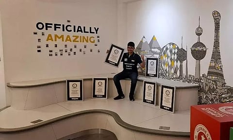 ஒரே நாளில் 6 கின்னஸ் உலக சாதனை... 14 வயது மாணவர் அசத்தல்