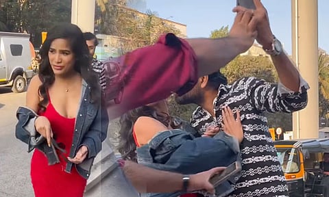 Poonam Pandey SHOCKED As Fan Tries To Forcibly Kiss Her; Video Goes Viral