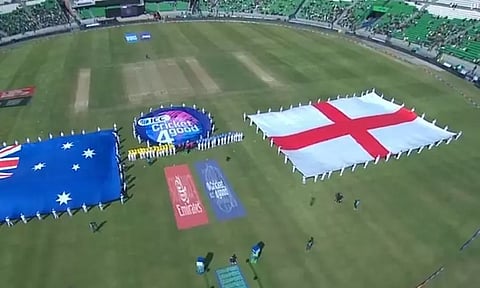ஆஸ்திரேலியா-இங்கிலாந்து போட்டியில் இசைக்கப்பட்ட இந்திய தேசிய கீதம்; தொடரும் சர்ச்சை