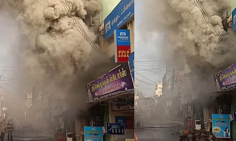 ராணிப்பேட்டை: எலக்ட்ரிக்கல் கடையில் தீ விபத்து - பல லட்சம் மதிப்புள்ள பொருட்கள் சேதம்