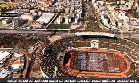 5 மாதங்களுக்கு பின்பு நஸ்ரல்லாவின் இறுதி சடங்கு; 90 நாடுகளை சேர்ந்த லட்சக்கணக்கானோர் பங்கேற்பு