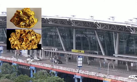 சென்னை விமான நிலையத்தில் 3.5 கிலோ கடத்தல் தங்கம் பறிமுதல் - 6 பேர் கைது