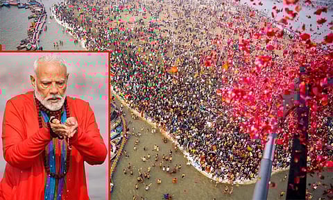 ஒற்றுமைக்கான மாபெரும் யாகம் கும்பமேளா: பிரதமர் மோடி