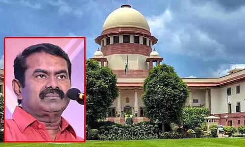 சீமான் மீதான வழக்கின் விசாரணைக்கு இடைக்கால தடை விதித்தது சுப்ரீம் கோர்ட்டு