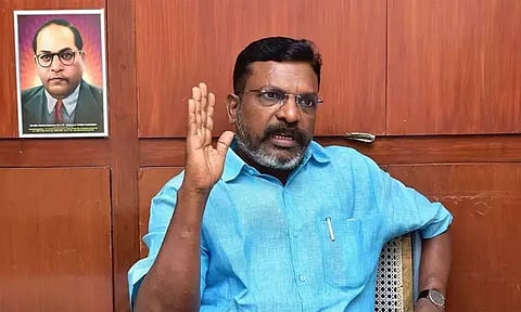'இந்தி மொழி பயன்தரும் என்றால் தமிழக மக்களே அதை படிப்பார்கள்' - திருமாவளவன்
