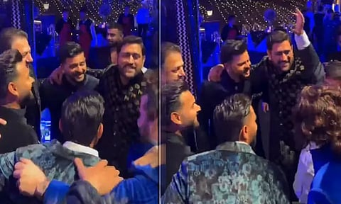 ரிஷப் பண்டின் சகோதரி திருமண நிகழ்ச்சியில் நடனமாடிய தோனி, ரெய்னா