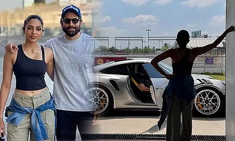 Naga Chaitanya - Sobitha pair in car racing training
